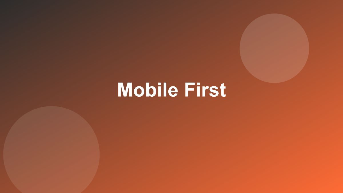 Penser mobile d'abord